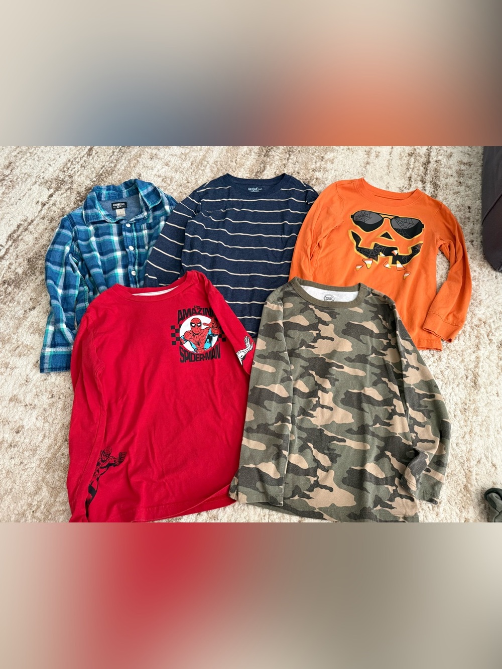Boy long sleeve lot 6/7